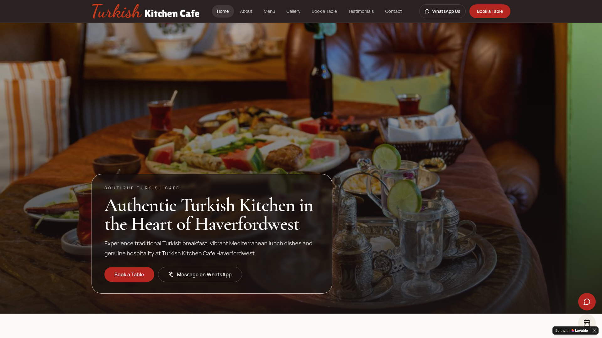 Turkish kitchen in Haverfordwest